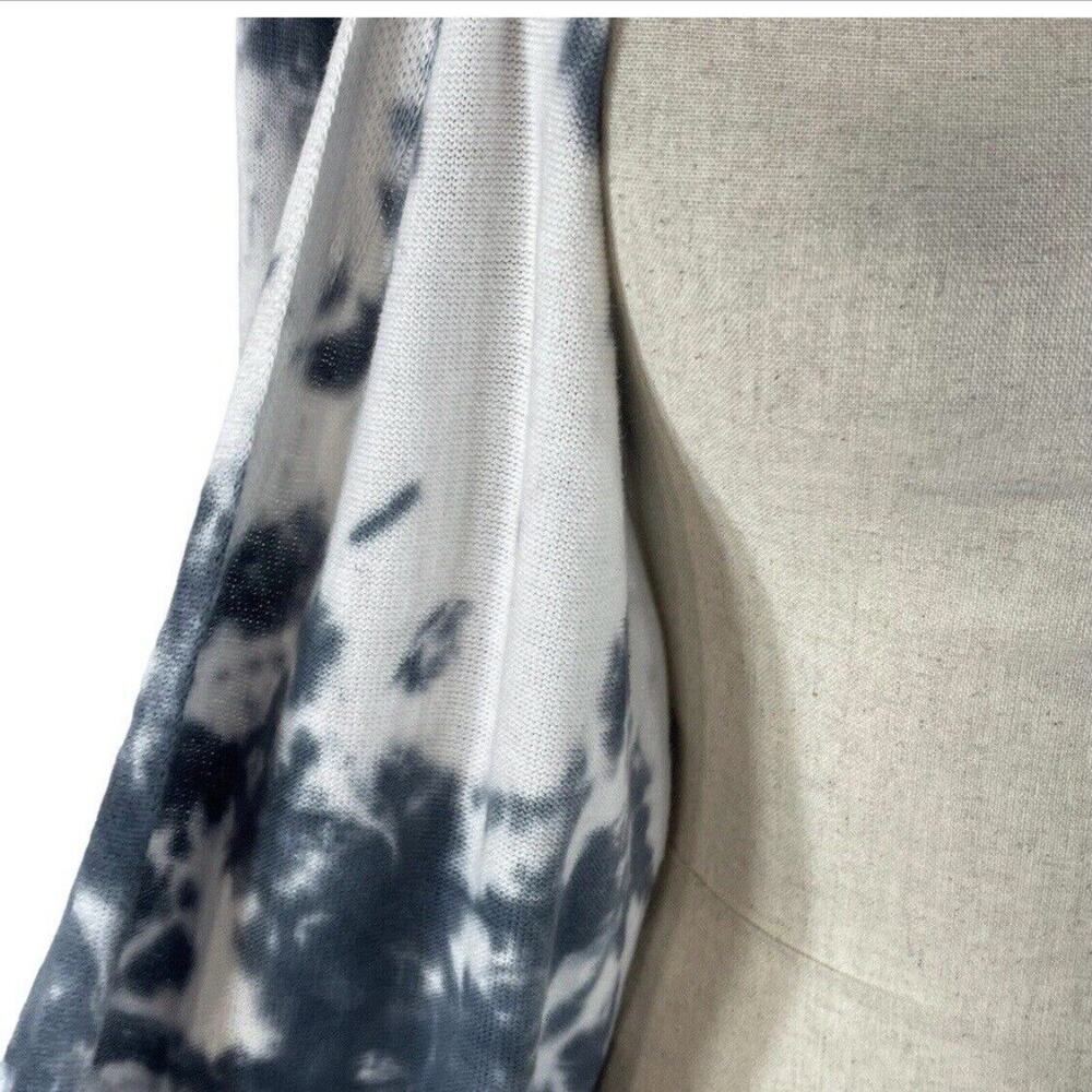 Style & Co 0X-Large Long Cardigan Open Front Long Sleeve Pocket Stretch Tie-Dye - Picture 4 of 10